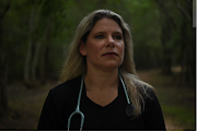 Jennifer Bridges, 39, an RN who was fired from her job after refusing the coronavirus disease vaccine, poses for a portrait at Jenkins Park in Baytown, Texas, US, on September 30, 2021. 
