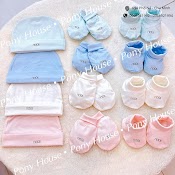 Set Mũ, Bao Tay, Bao Chân Nous Petit - Phụ Kiên Cho Bé Sơ Sinh/ Newborn/Nb