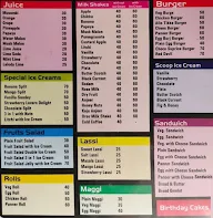 The Black Panda menu 1