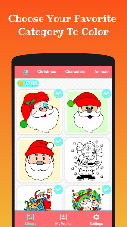 santa colouring art book – android apps — appagg
