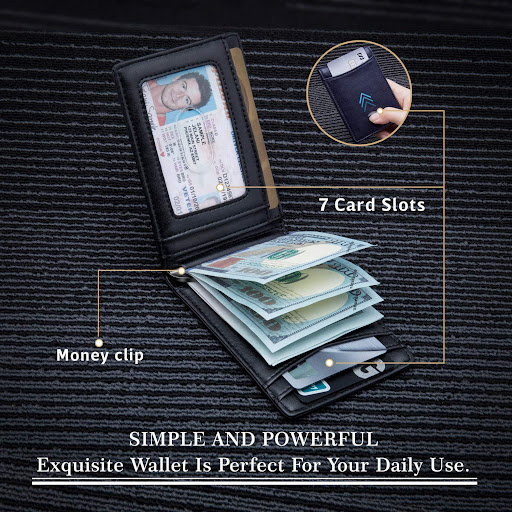 Title 4, Mens Anti-theft Swipe US Dollar Clip Card Hold...