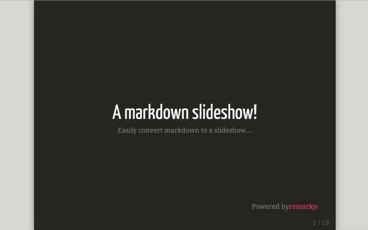 Markdown Slides Preview image 0