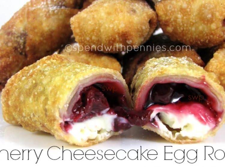 Cherry Cheesecake Egg Rolls Was Pinched From <a Href=http://www.spendwithpennies.com/cherry-cheesecake-egg-rolls/ Target=_blank>www.spendwithpennies.com.</a>