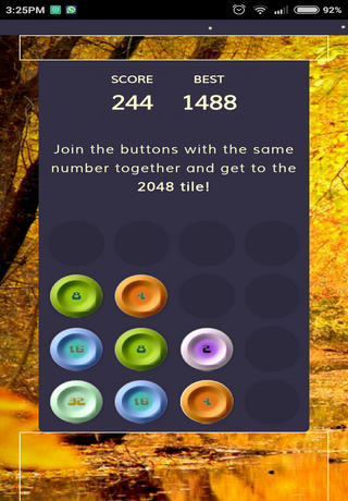 Crazy 2048 Button