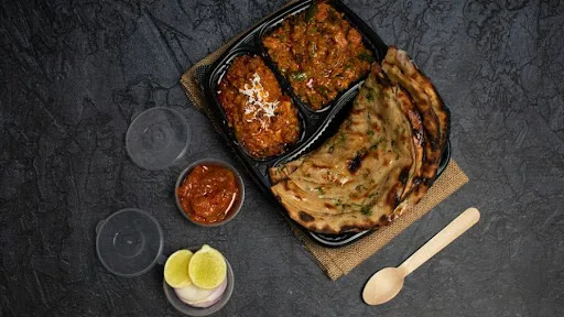 Paneer Tikka Masala + Mix Vegetable + 2 Lachha Paratha (butter)