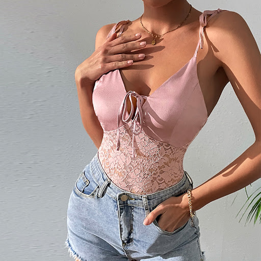 Title 5, Summer New Womens Lace Suspenders Beachwear On...