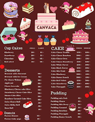 Canvaca Cake Cafe menu 1