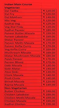 Indian Chufang menu 6