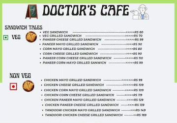 Doctors Cafe menu 