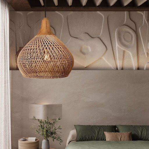 Title 2, Vintage Living Room Wooden Wind Rattan Woven Ch...
