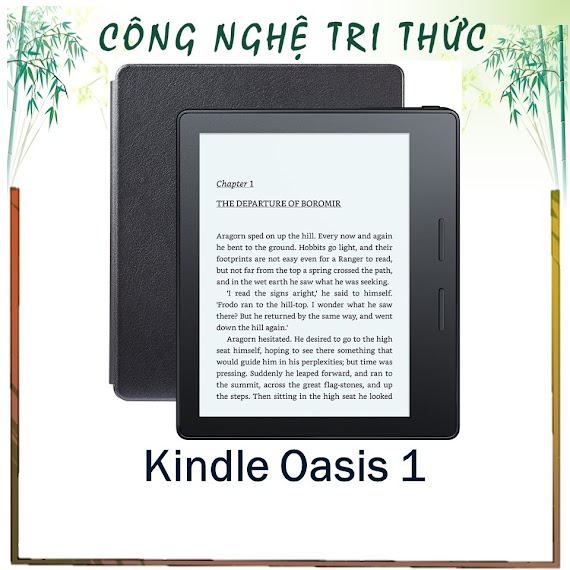 Máy Đọc Sách Kindle Oasis 1 Kèm Bao Da Chính Hãng