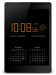 PsPsClock "Burst" - Music Alarm Clock & Calendar - náhled