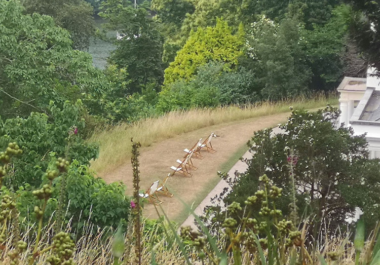 Deck chairs awaited members of the leisurely classes at Agatha Christie’s summer retreat, Greenway. Picture: HANS PIENAAR