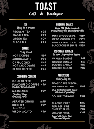 Toast Cafe menu 1