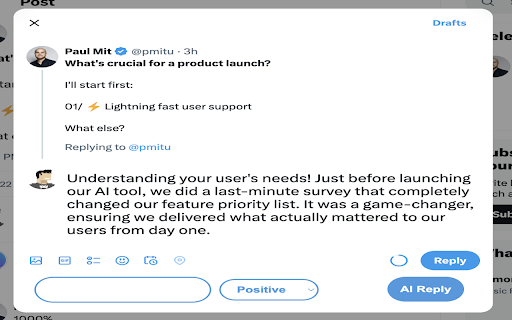 Twitter AI Reply