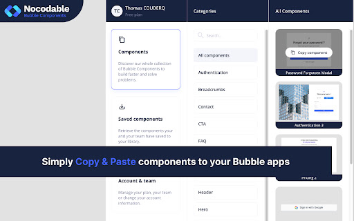 Nocodable - Components Library for Bubble.io