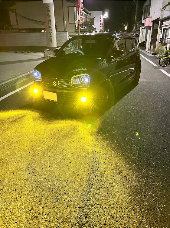 アルトワークスの夜ドライブ・1人撮影会（笑）に関するカスタム事例の投稿画像9枚目