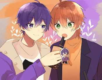 ななジェル  💜🧡      ほのぼの