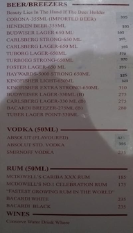 Hotel Krome menu 3