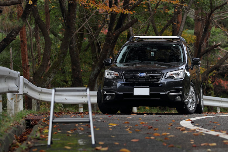 フォレスターの11月もよろしくお願いします・紅葉と愛車・ホイール交換に関するカスタム事例の投稿画像2枚目