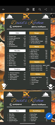 David's Kitchen menu 3