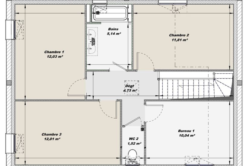  Vente Terrain + Maison - Terrain : 797m² - Maison : 154m² à Bagnoles-de-l'Orne (61140) 