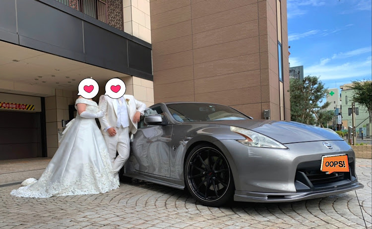 フェアレディZのウエディングフォト・前撮りは愛車とに関するカスタム事例の投稿画像1枚目