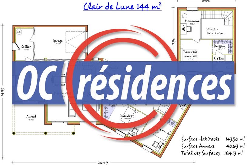  Vente Terrain + Maison - Terrain : 531m² - Maison : 144m² à Pouzolles (34480) 