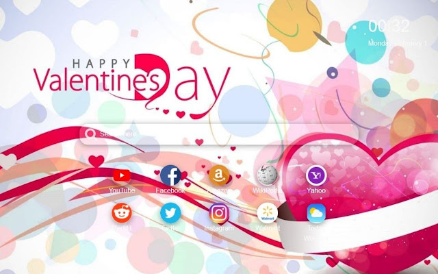 Valentine Day Wallpaper HD New Tab Theme