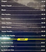 Hotel Om Sai menu 1