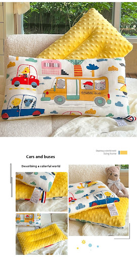 Title 3, Almohada para bebé de algodón puro y transpirab...