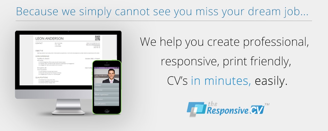 Responsive CV: Resume Maker from LinkedIn Preview image 2