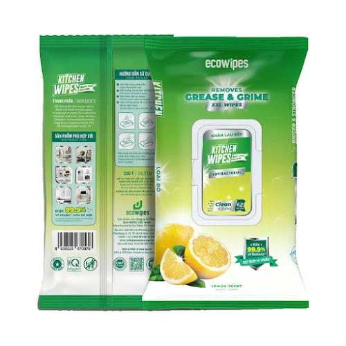 Khăn lau bếp Kitchen Wipes 42 tờ EcoWipes