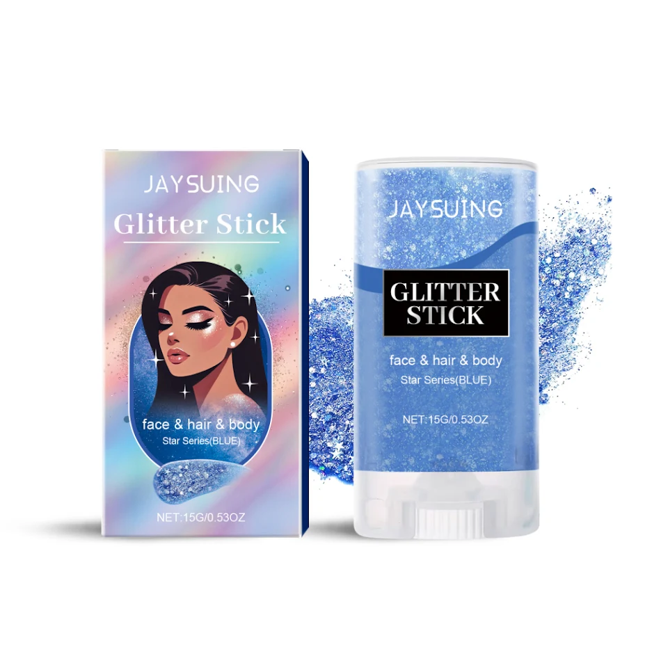 Six-color Glitter Stick Decoration 15G Ideal for crafts, makeup, and adding sparkle to any project. Easy to apply and pr