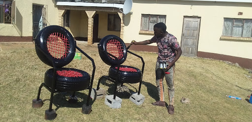 Chairs created by Benathi Makiyela.