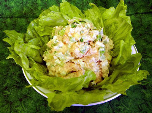 Cool and Crunchy Salmon Salad