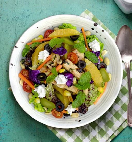 Teriyaki Tofu Nutty Salad