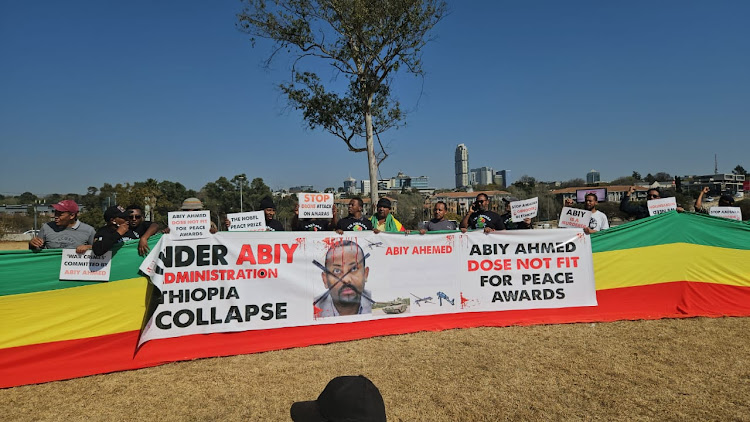 The All United Amhara Association in South Africa picketed ahead of the Brics Summit to call on Prime Minister Abiy Ahmed to stop attacking the Amhara region.