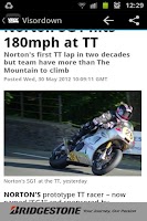 Visordown Motorcycle News Screenshot