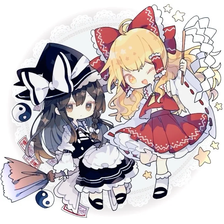 「レイマリがバグ大の世界に逆幻想入り！？」のメインビジュアル