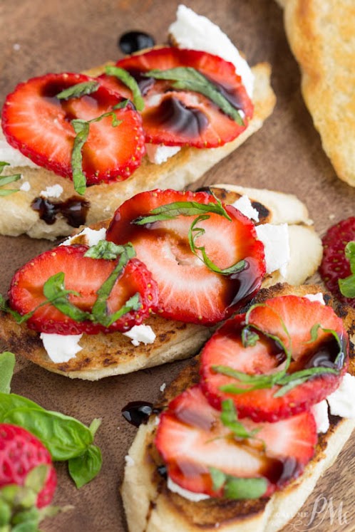 Strawberry Goat Cheese Bruschetta Recipe