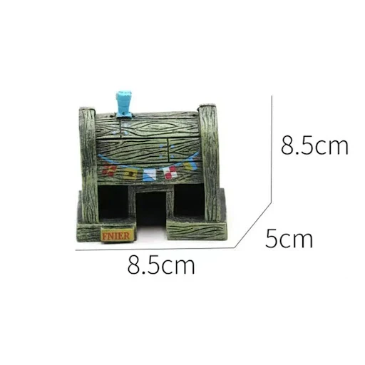 Cartoon Fish Tank Decor Figures Ornaments Simulation Pineapple House Resin Fish Tank Decoration Landscaping Aquarium Acc