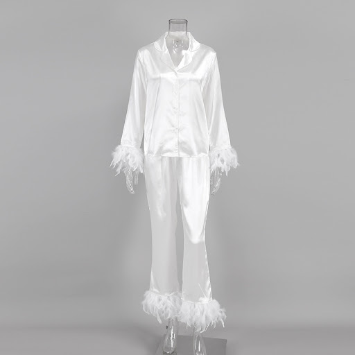 Title 11, Summer European and American Ice Silk Pajamas F...