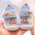 Giày Tập Đi, Giày Thêu Hình Gấu Teddy Tập Đi Cho Bé Trai Bé Gái Đế Mềm_Chống Trượt_ Chống Vấp_Quai Dán Tiện Lợi 0 - 2 Tuổi