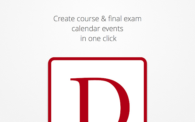 Denison Course Calendar Event Generator chrome extension