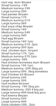 Biryani By Chawla menu 1