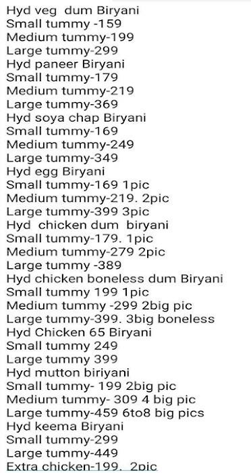 Biryani By Chawla menu 