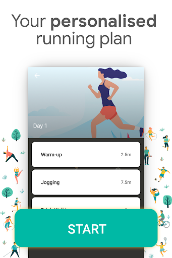 Screenshot Running for weight loss app