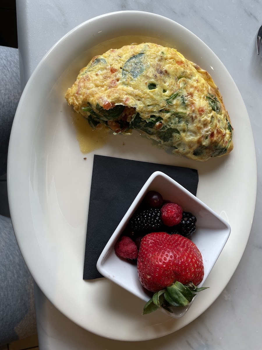 Aggie omelette with spinach