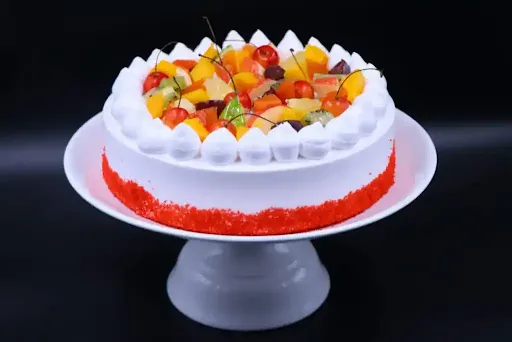 Red Velvet Fresh Fruit Cake [Serves 1]